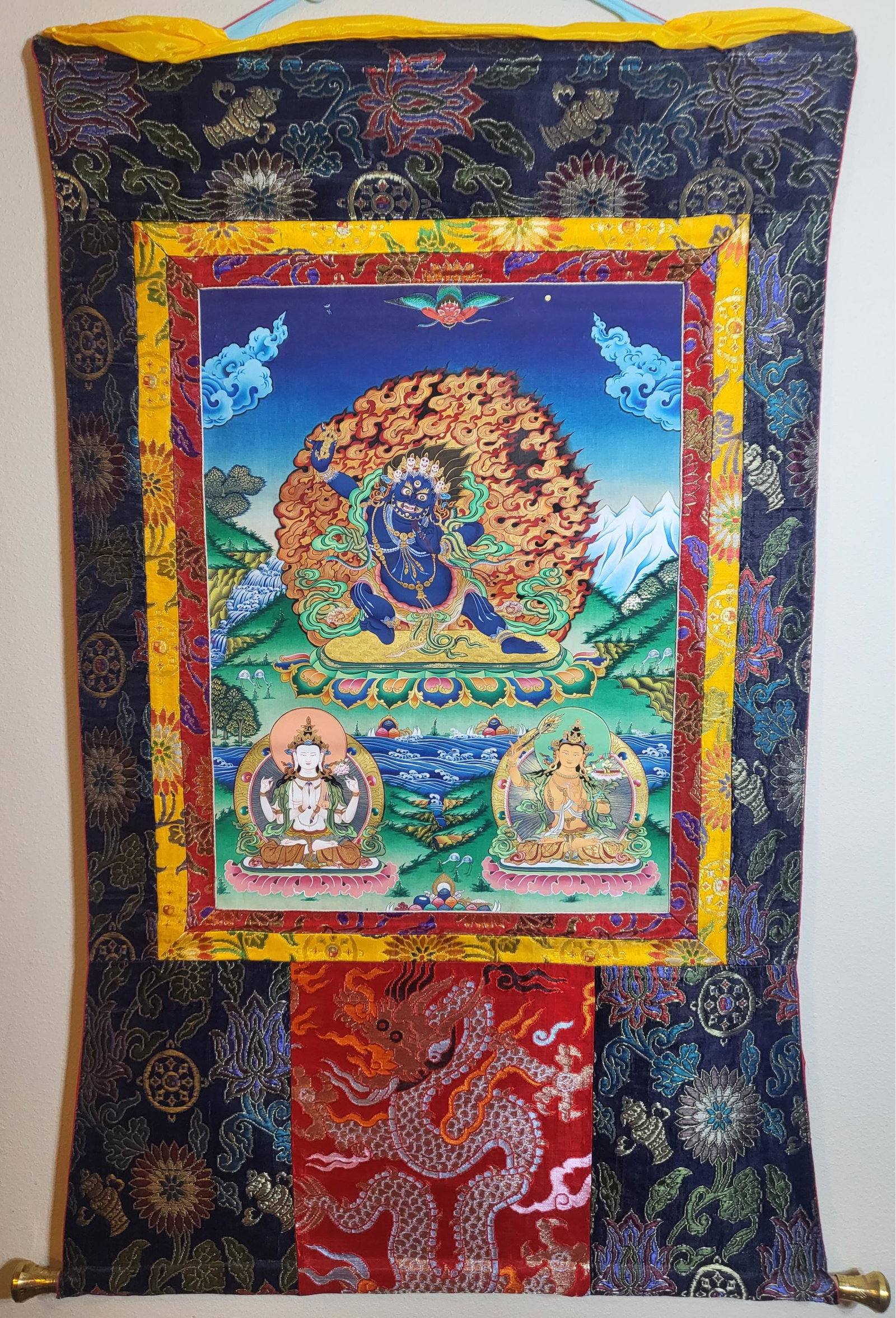 Vajrapani Thangka , 47 X 28: Vajrapani Thangka , 47 X 28