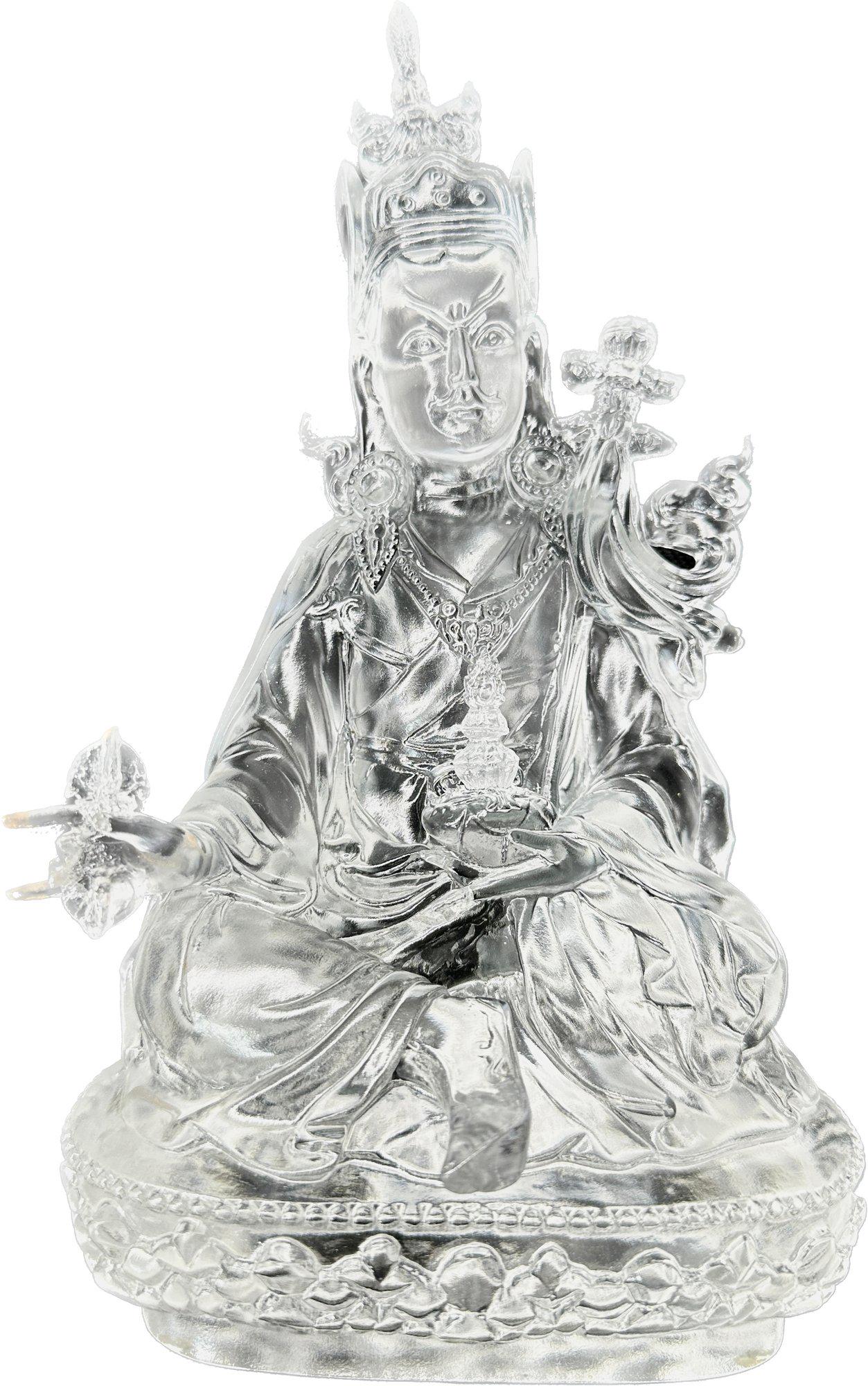 Glass Padmasambhava Buddhist Statue: Glass Padmasambhava Buddhist Statue