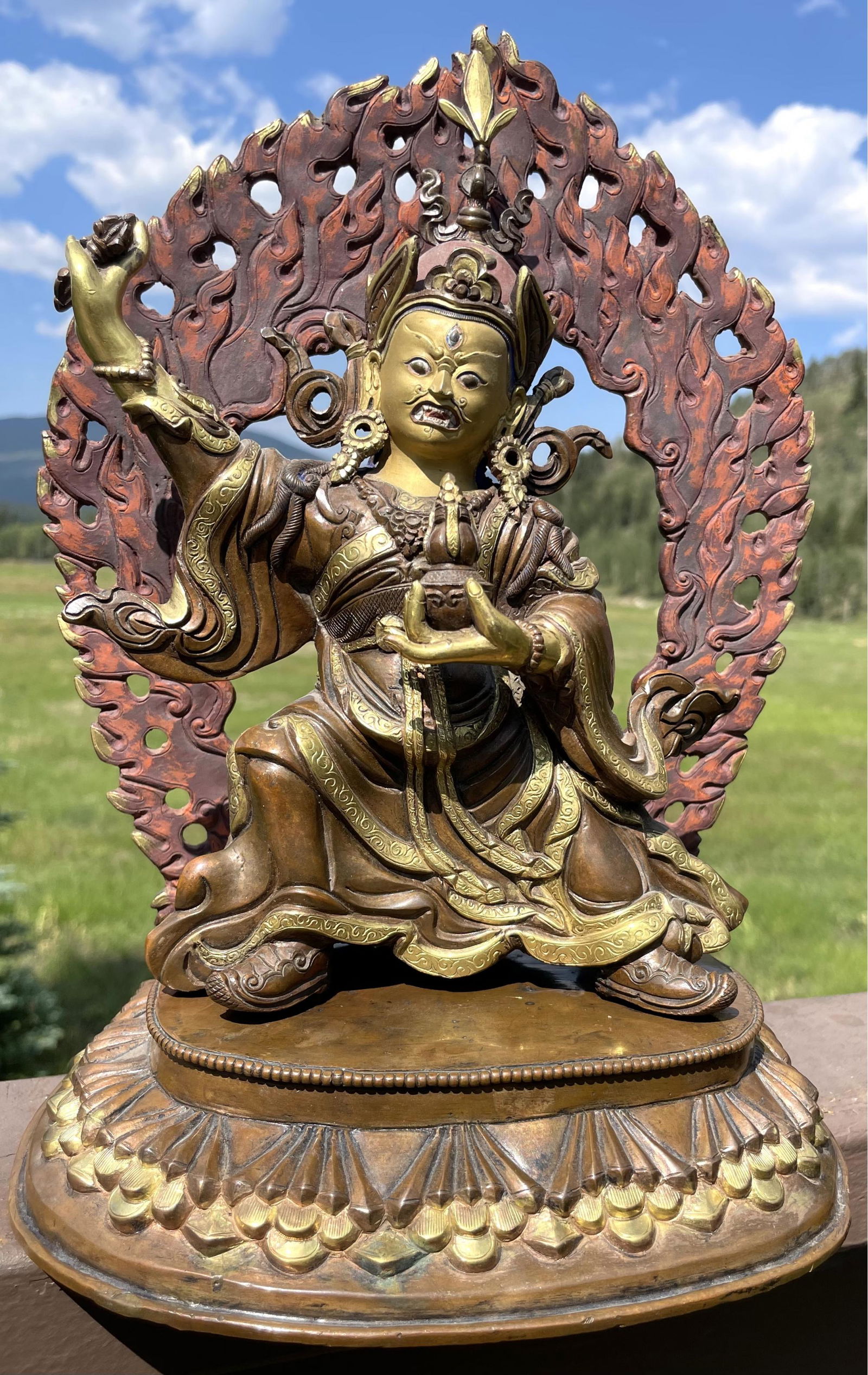Padmasambhava Buddhist Statue- 11in Tall (1 of 4)