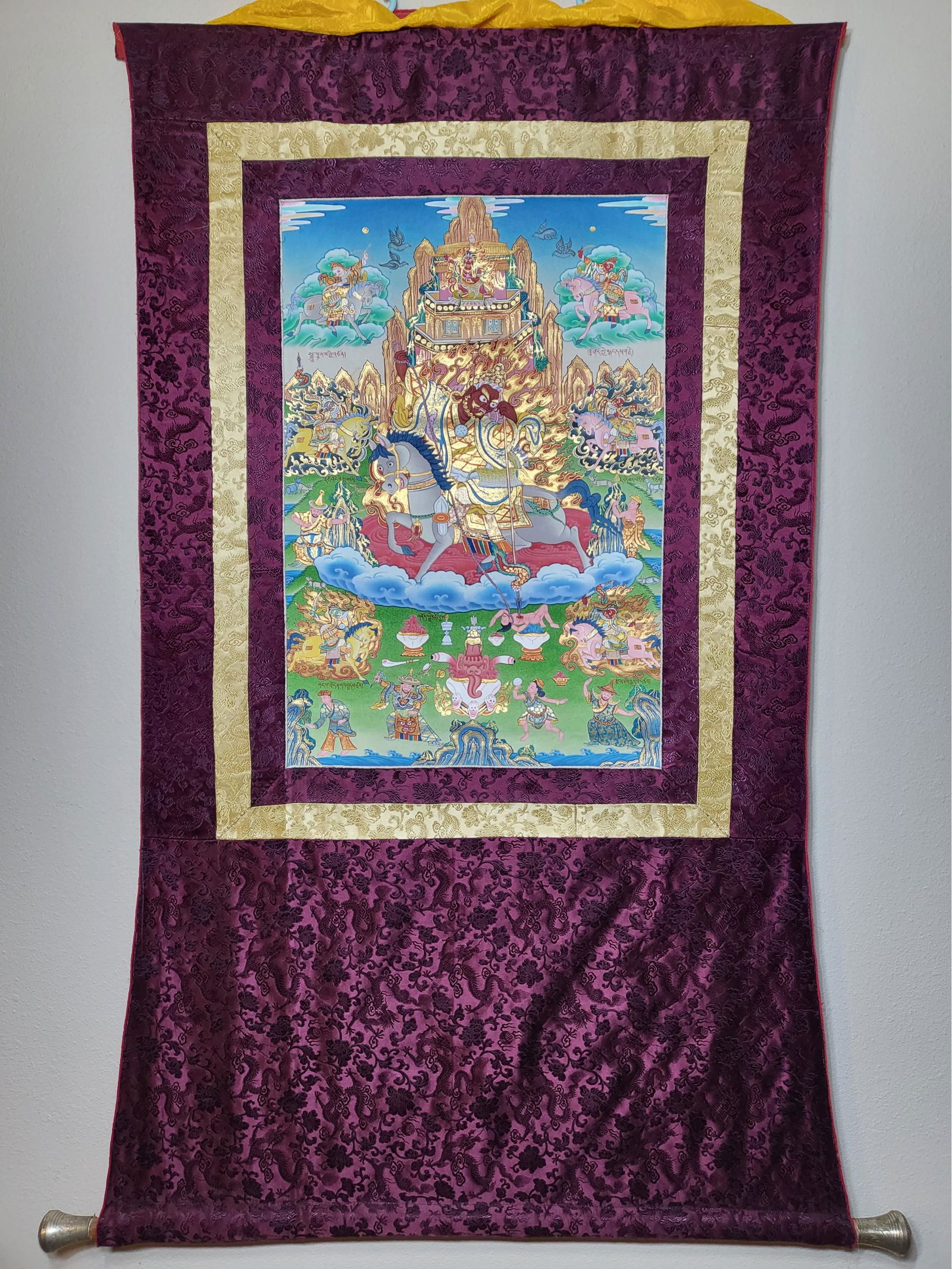 Tsiu Marpo Thangka 45 X 26 (1 of 4)