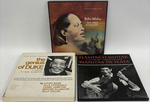 3 Vinyl Box Set-Billie Holiday, Duke Ellington, Flamenco Guitar (1 of 4)