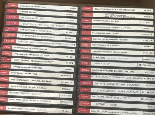 34 CDs- Count Basie, Charlie Parker, Stan Getz, Lee Konitz, Oscar Peterson, Freddie Hubbard And Many (1 of 5)
