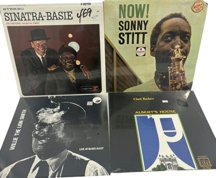 4 UNOPENED Vinyl Records- Willie The Lion Smith, Chet Baker, Basie, Sonny Stitt And Many More (1 of 3)