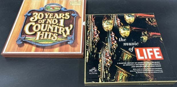 2 Vinyl Box Sets- Music Of Life, 30 Years Country Hits (1 of 3)