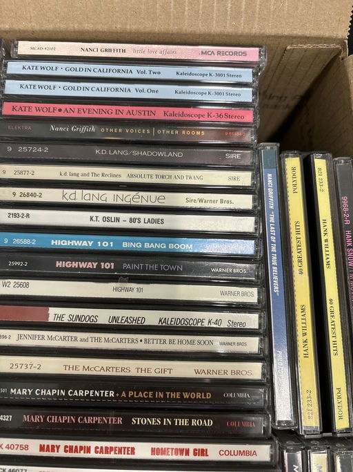 60 CDs- Mary Chapin-Carpenter, Rosanne Cash, Eddy Arnold, Lacy J. Dalton And Many More (1 of 5)