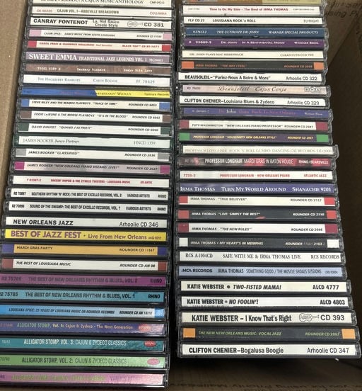 50 CDs- Dr. John, Jazz,  Katie Webster, Canray Fontenot, Cajun Boogie, David Doucet, James Booker (1 of 5)