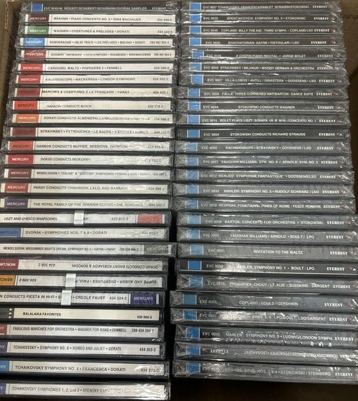50 Mostly Unopened Mercury And Everest Label CDs (1 of 5)