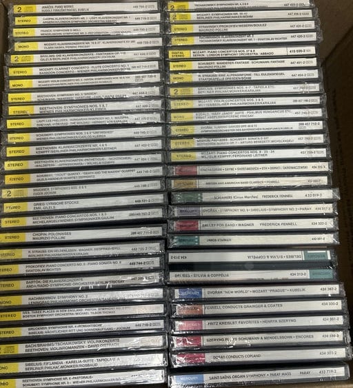 50 UNOPENED Jazz Label CDs Includes, Beethoven, Schubert, Brahms, Franck, Chopinm,janacek And Many (1 of 5)