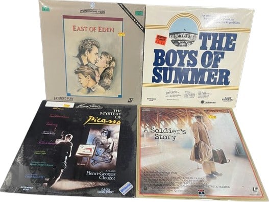 Four UNOPENED Laser Videodisc's- East Of Eden,  The Boys Of Summer & More! (1 of 5)