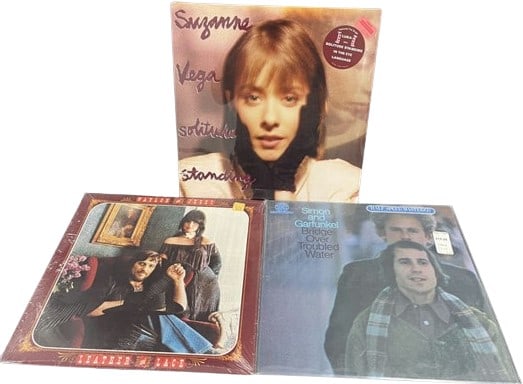 Three UNOPENED Vinyls- Waylon And Jessi, Simon And Garfunkel, & Suzanne Vega. (1 of 4)