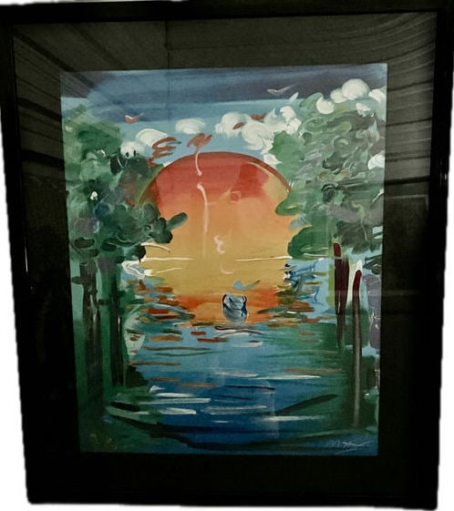 Peter Max- The Better World 1990 $9,000 Certified Limited Edition Serigraph 350/495 (1 of 6)