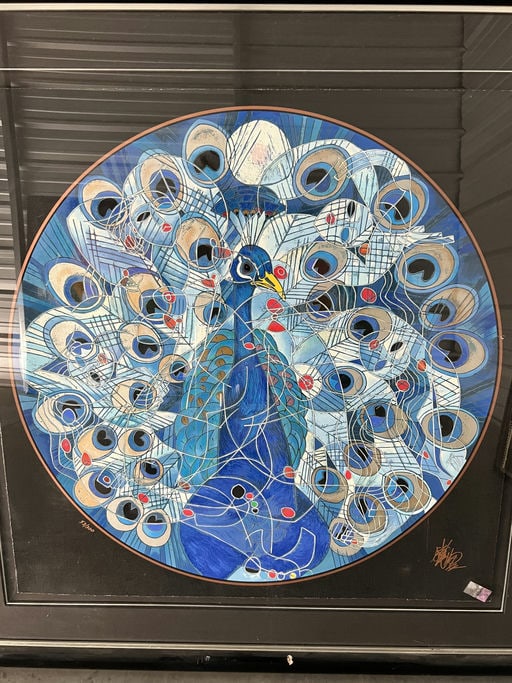 Jiang Tiefeng Spirit Of Fire Limited Serigraph Signed 53/300 1992 $3,000 Certified (1 of 10)