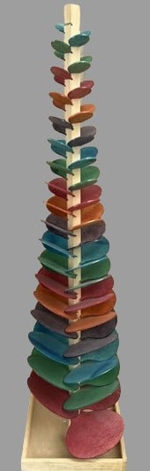 Amish Made 6' Wooden Toy Marble Tulip Tree Montessori - 17.5Wx60H (1 of 4)