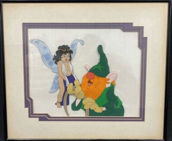Elenor And Avatar Wizards Production Cel: (18x15)