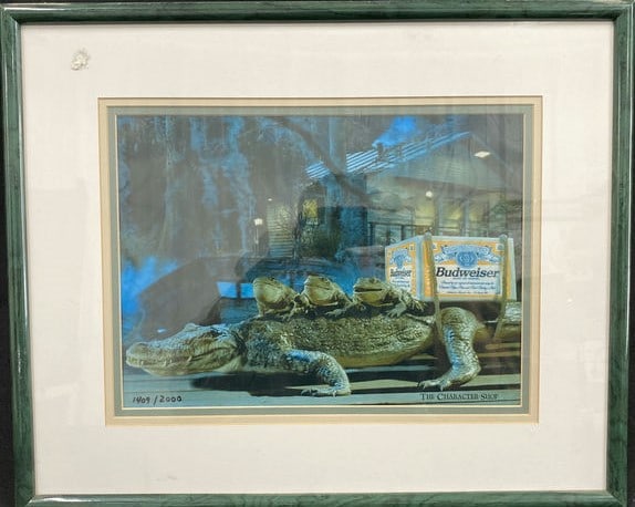 From The Commercial Bud Frogs & Gator Limited Edition Print 1409/2000 Anheuser-busch Animation Art (1 of 7)