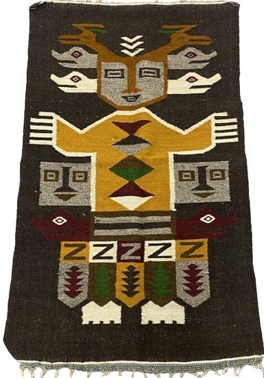 Native American Aztec Wall Rug (25.5x42): Local Pickup in Loveland Colorado : Friday, August 23th from 10:00 AM to 6:00 PM. If you need shipping, please email us at contact@estateinventoryservices.com immediately after the auction. We cannot 
