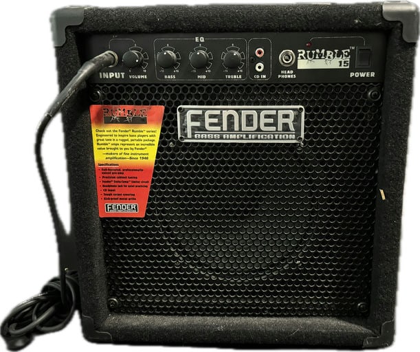【美品】Fender Rumble 75 ベースアンプ Fender Rumble 75 75W 1x12 Bass Combo Amp Black/フェンダー