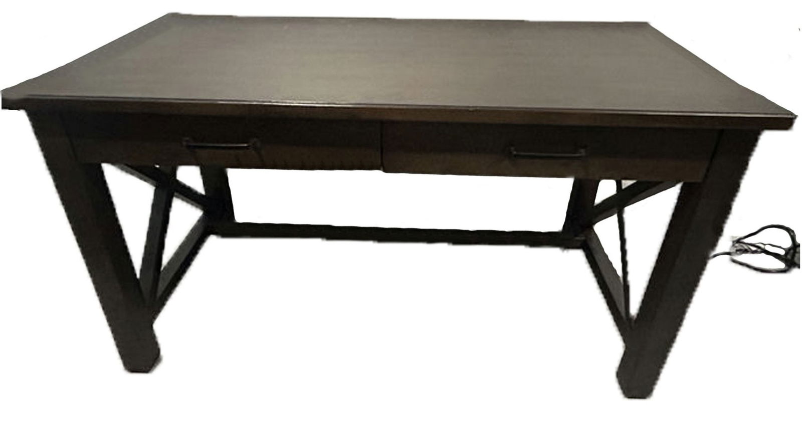 Computer Desk With Plug In Power Cord (54x30x28) (1 of 5)