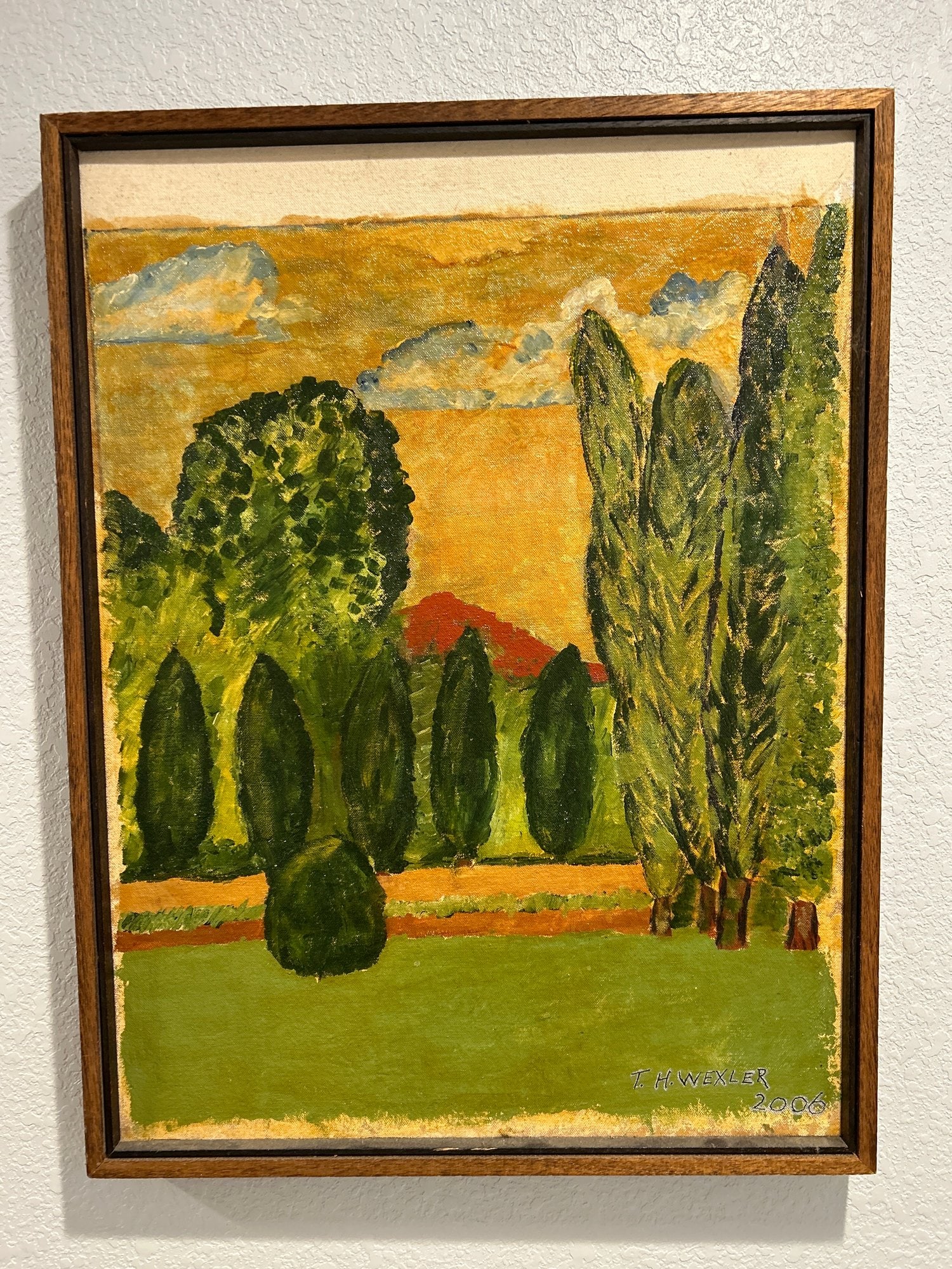 Original Oil Painting Tree / Nature Depiction Signed By T.H. Wexler 2006: Local Pickup in Loveland Colorado : Friday, August 23th from 10:00 AM to 6:00 PM. If you need shipping, please email us at contact@estateinventoryservices.com immediately after the auction. We cannot 