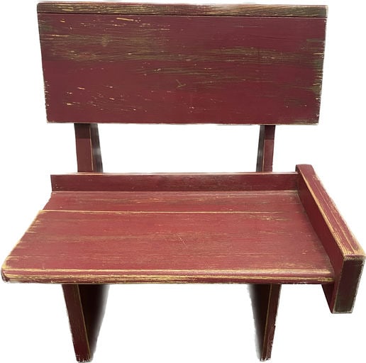 Red Half Bench (27x33x22): Local Pickup in Loveland Colorado : Friday, August 23th from 10:00 AM to 6:00 PM. If you need shipping, please email us at contact@estateinventoryservices.com immediately after the auction. We cannot
