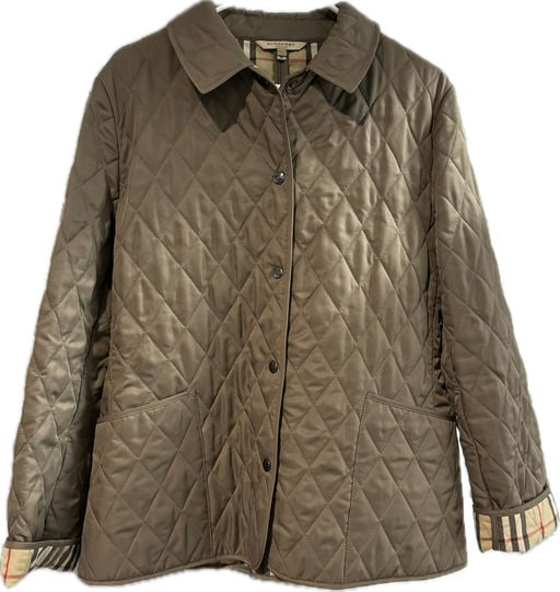 Burberry Brown Jacket - Womens Size Medium  (1 of 3)