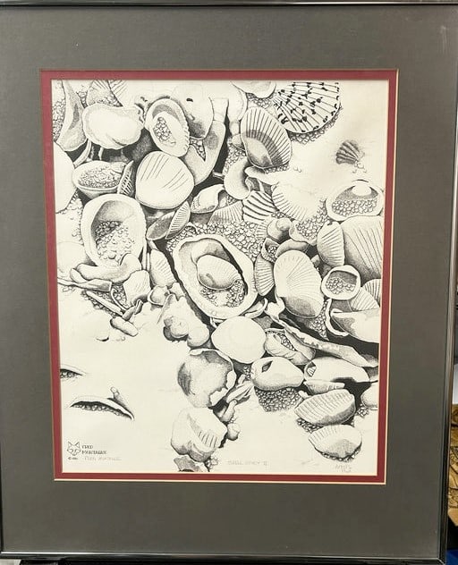 Limited Print Shell Study 2 Artists Proof Signed By Artist Fred Montague 1980 (20.25x24.25) (1 of 6)