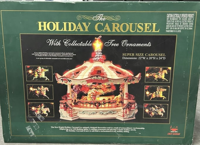 The Holiday Carousel Christmas Decor With Collectable Tree Ornaments  (1 of 6)