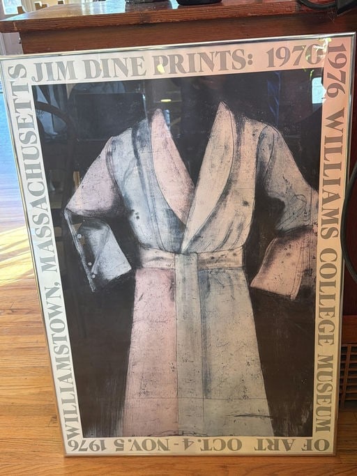 Framed Jim Dine Prints: Exhibition At Williams College Museum, Size: 35.5" Height (1 of 2)