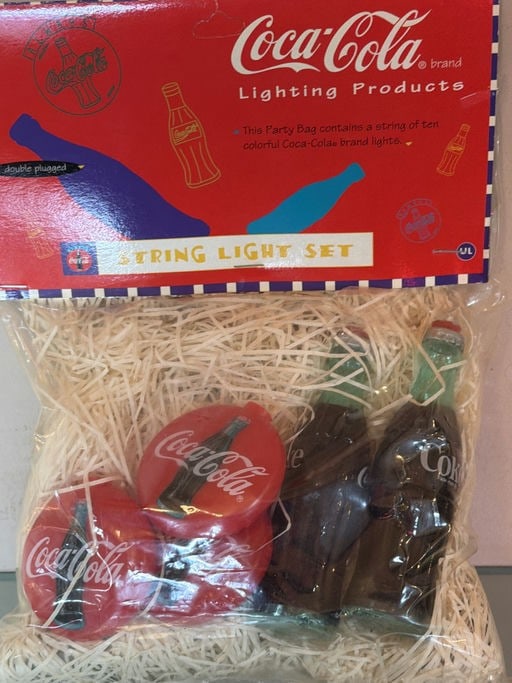 Coca-Cola Brand String Light Set. : Coca-Cola Brand String Light Set.
