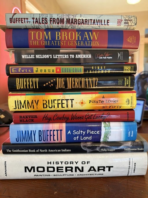 Collection Of Books Including Tom Brokaw The Greatest Generation, Willie Nelson A Pirate Look At Fif (1 of 1)