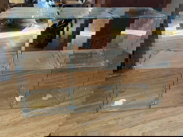 Glass Display Shelf, Size: 33.5x16x49.5 Inches