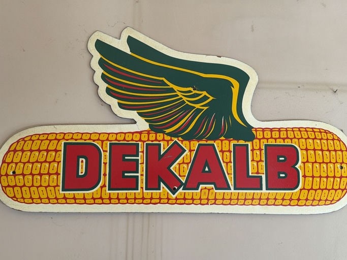 Arlie Pearce Designed DEKALB Seed Corn Sign - Iconic "Winged Ear" Farm Advertising (1 of 4)