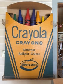 Large Binney & Smith Crayola Crayon Box Wall Display