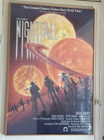 Nightfall (1988) Original One-Sheet Movie Poster, Isaac Asimov Sci-Fi Cult Classic
