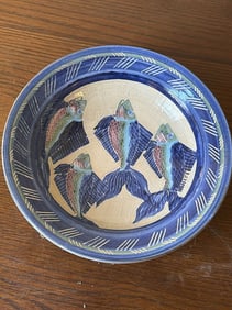 Ceramic Fish Plate/bowl, Size: 9.5" Length