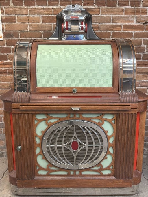 Rare Custom Executive Desk Reimagined from a Vintage Jukebox Capehart Style (1 of 15)