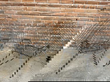 Authentic Pair of Harry Bertoia "Diamond" Lounge Chairs for Knoll International