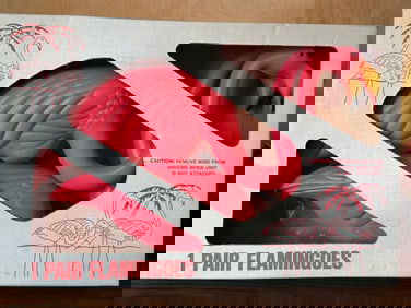 Pair of Pink Plastic Lawn Flamingo Ornaments in Original Box