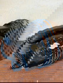 Vintage Black Rotary Dial Telephone