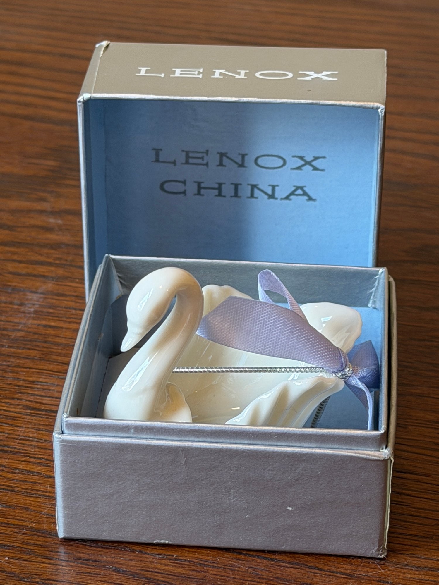 Lenox China Miniature Swan Figurine with Original Box (1 of 3)