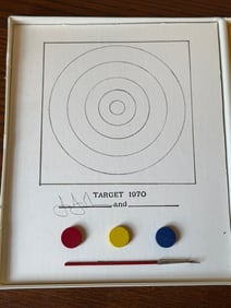 Jasper Johns (American, b. 1930) "Target 1970" – Technics and Creativity II (1971)