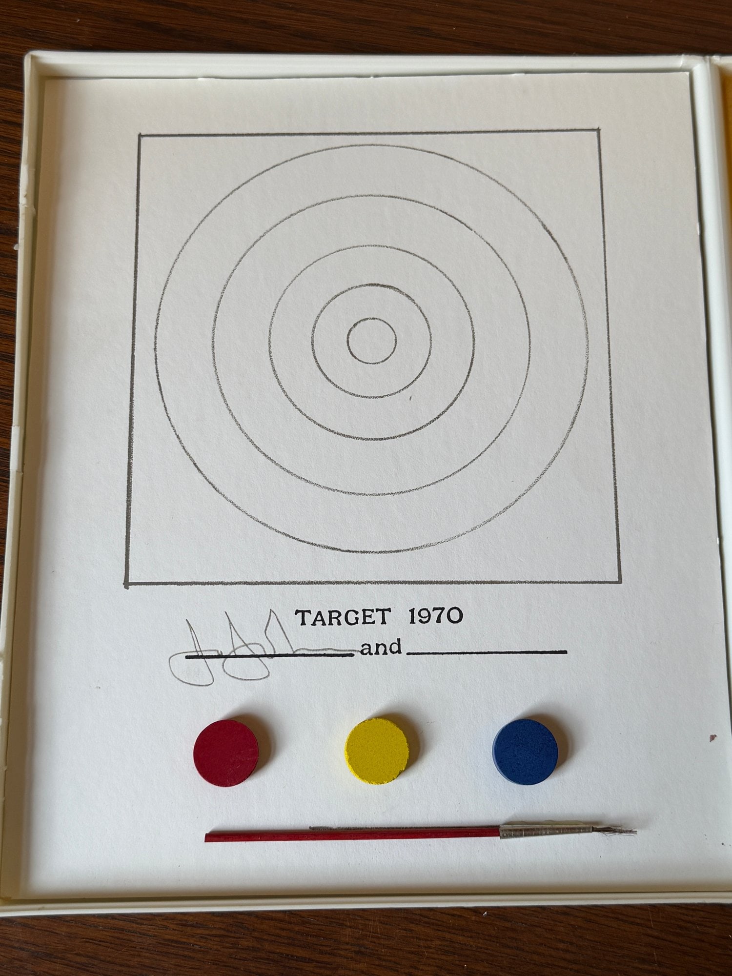 Jasper Johns (American, b. 1930) "Target 1970" â€“ Technics and Creativity II (1971) (1 of 9)