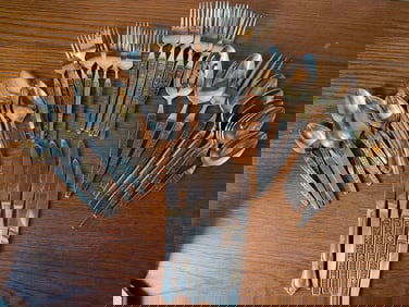 Stainless Steel Flatware Collection (Floral Lace Pattern)