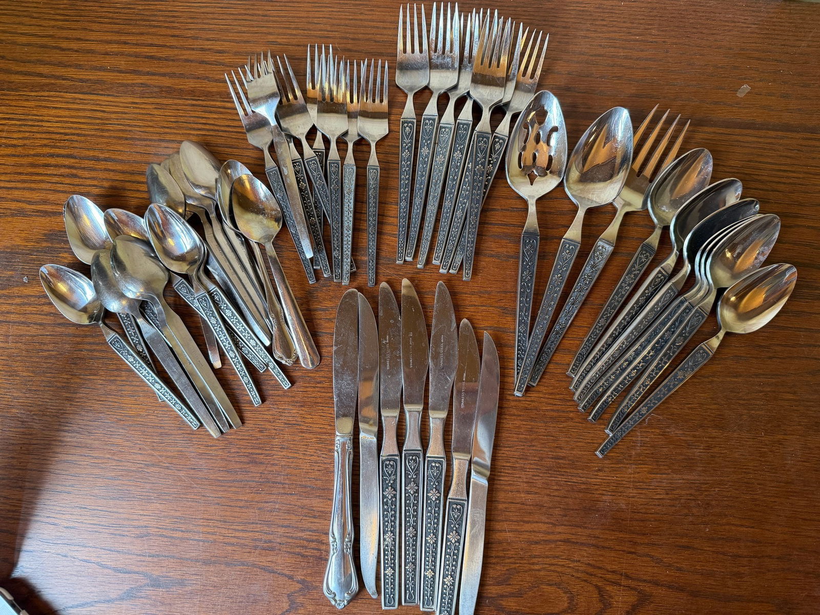 Stainless Steel Flatware Collection (Floral Lace Pattern) (1 of 3)
