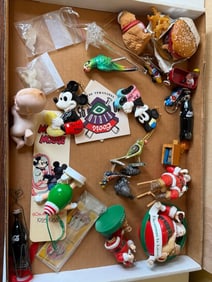 Vintage Mickey Mouse 60th Anniversary & Coors Field Inaugural Season Ornaments