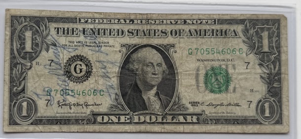 Series 1963 $1 Federal Reserve Note
