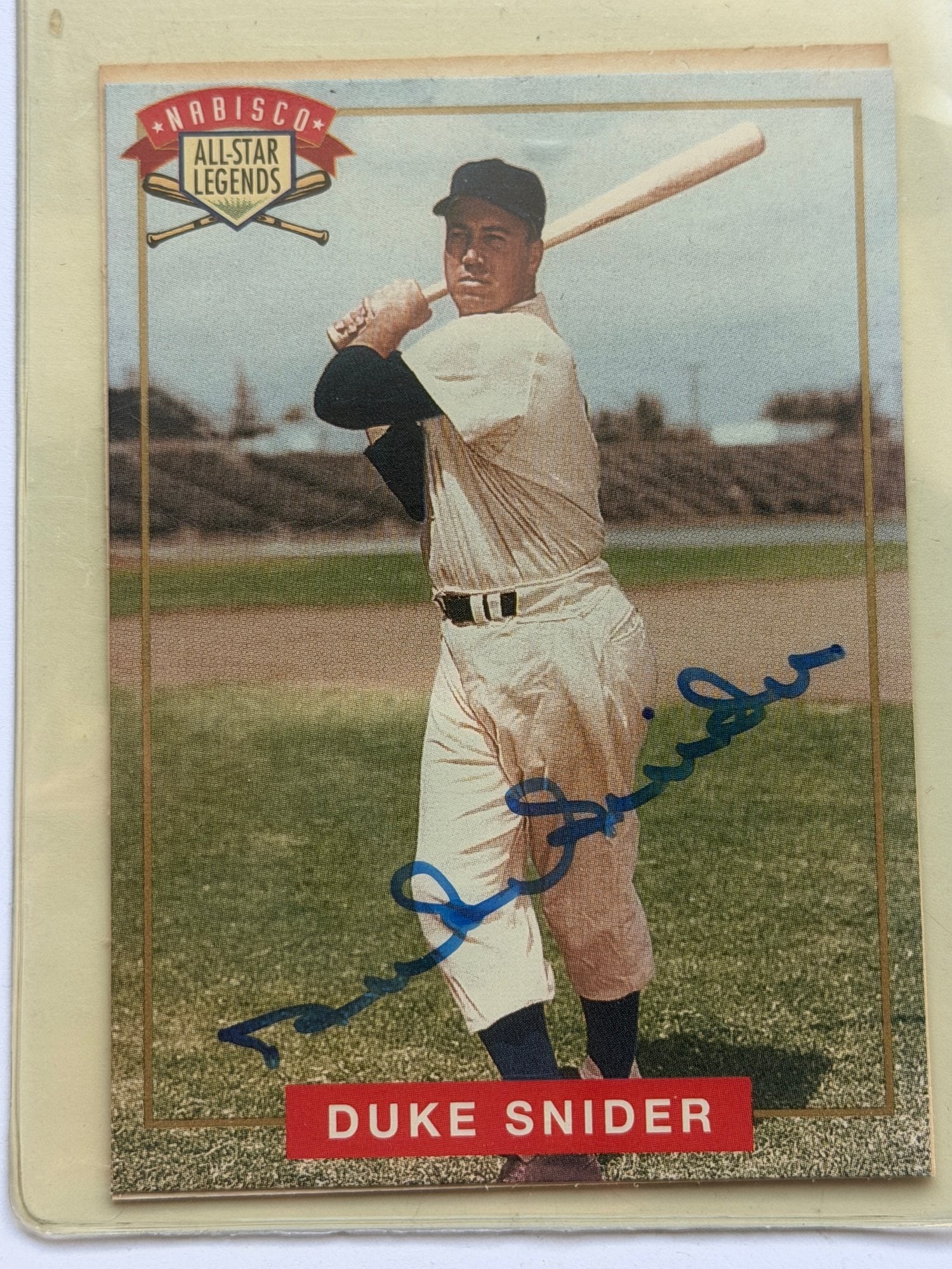 Duke Snider Signed "Hall of Fame Legends" Card (1 of 2)