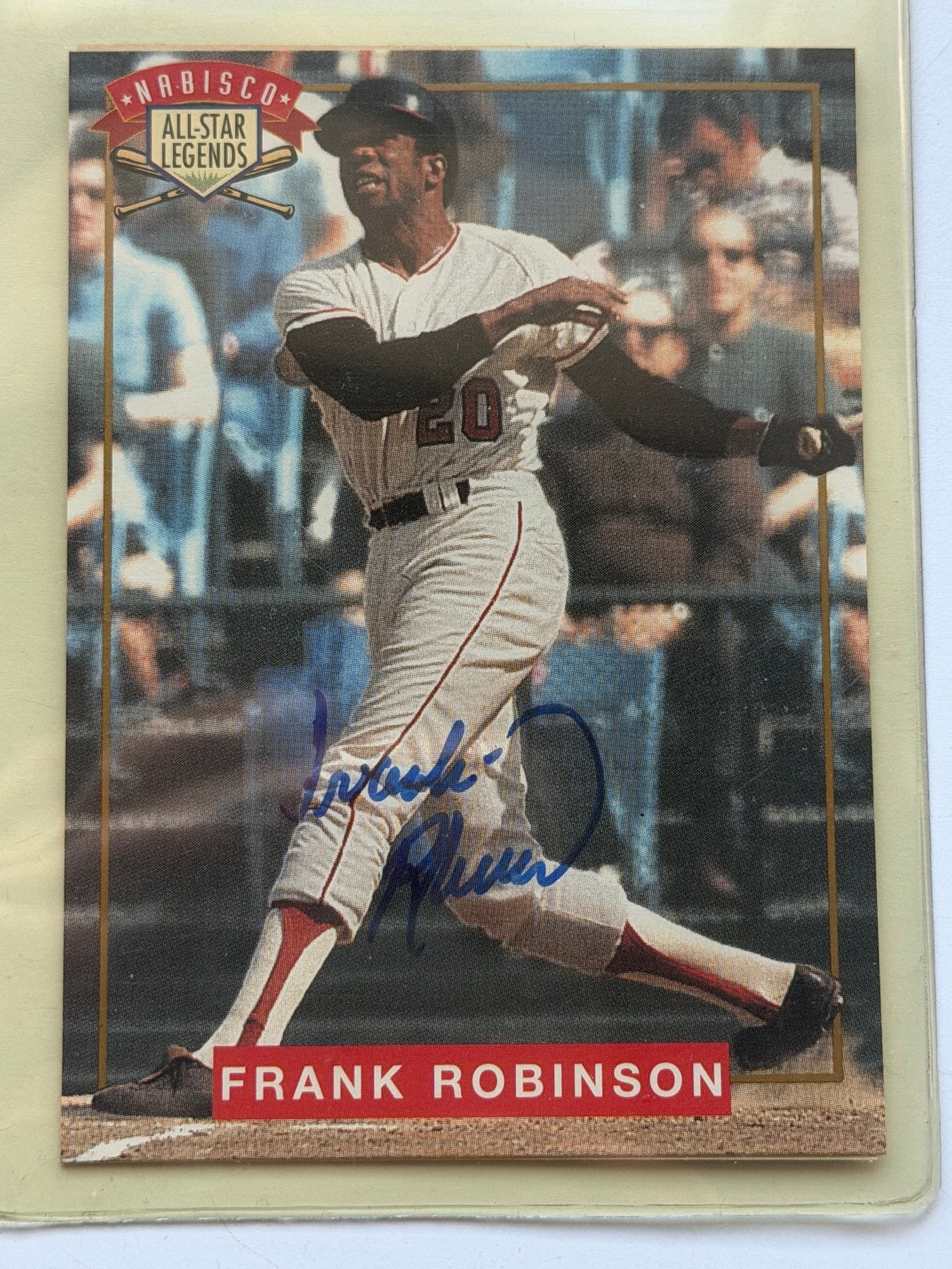 Frank Robinson Signed "Hall of Fame Legends" Card (1 of 3)