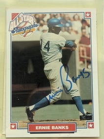 Ernie Banks Signed 2004 Topps All-Star Fan Favorites