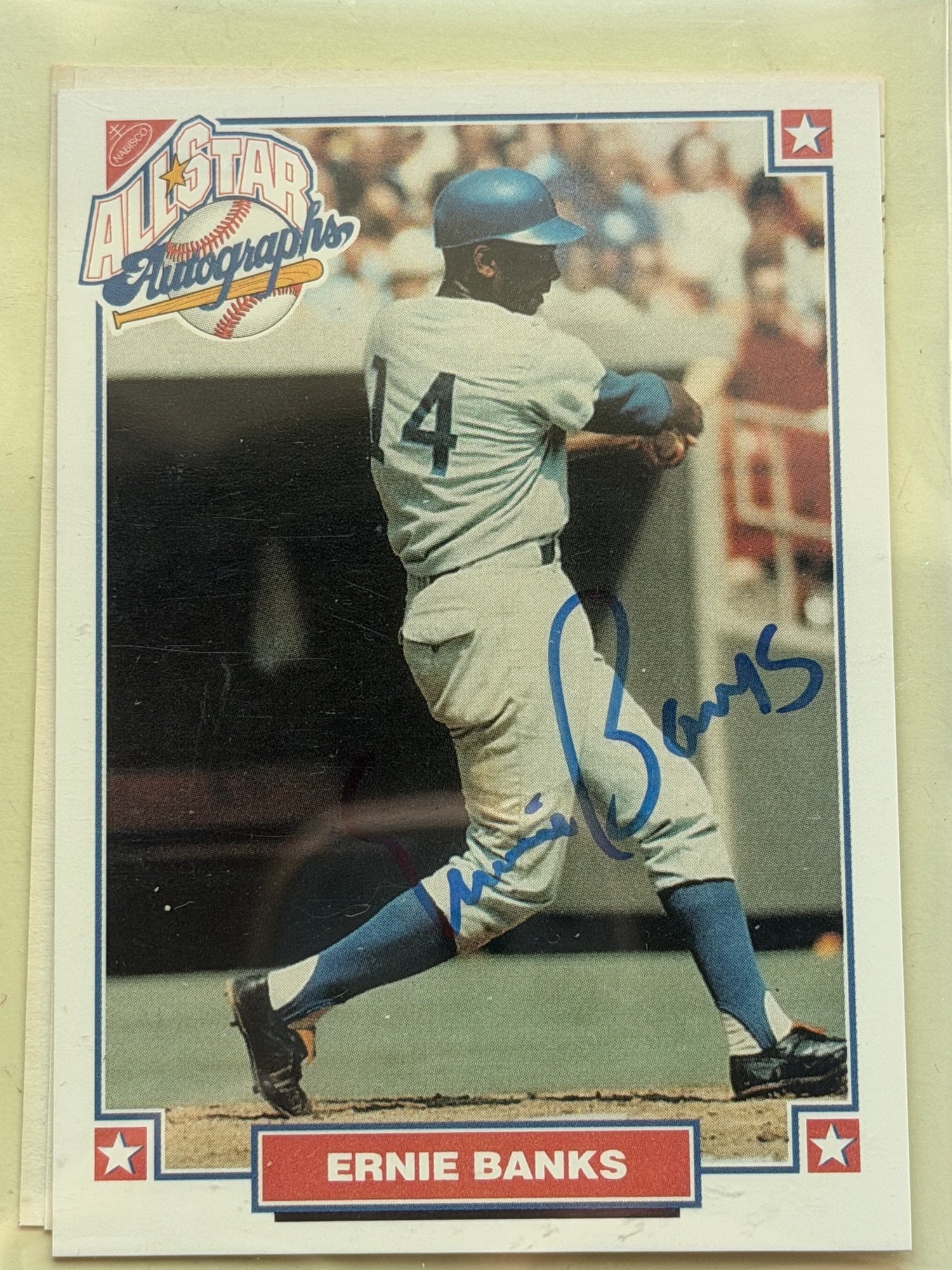 Ernie Banks Signed 2004 Topps All-Star Fan Favorites (1 of 3)